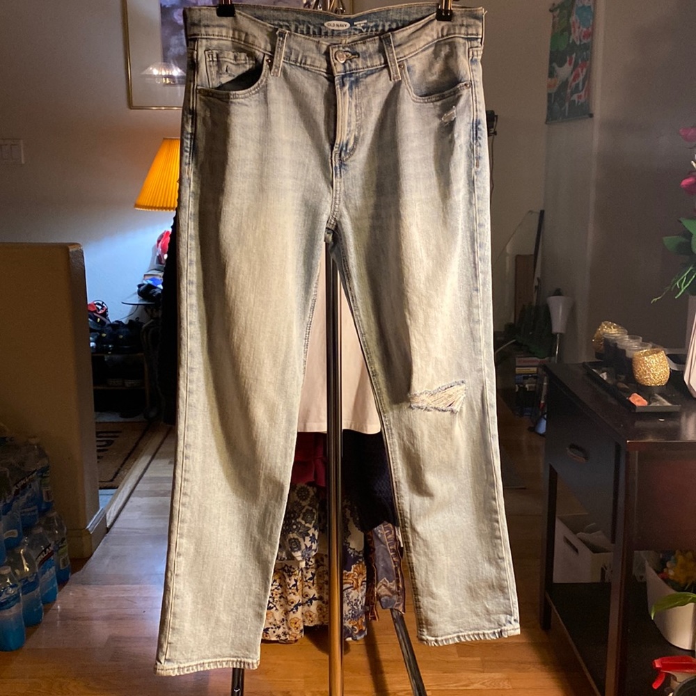 Light Faded OLD NAVY BOYFRIEND MID-RISE JEANS